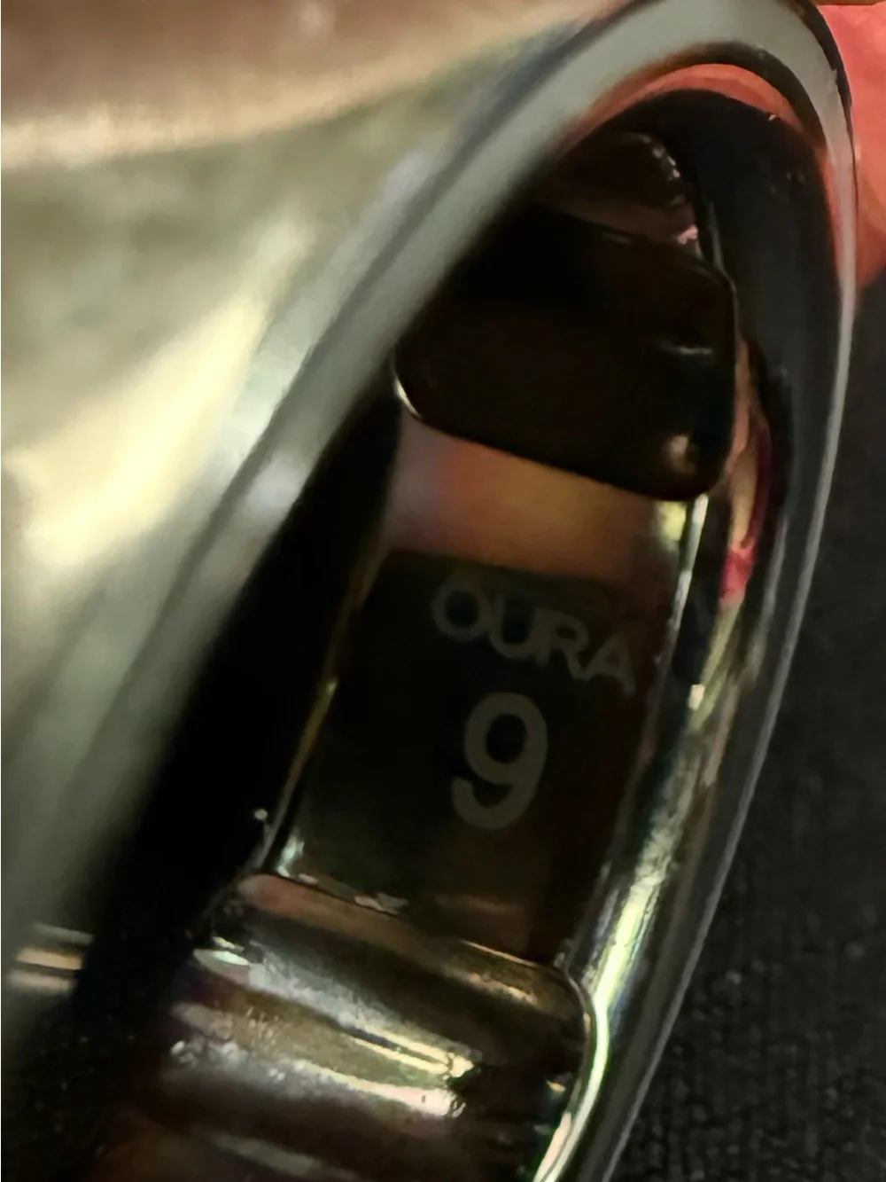 Gen 4 Oura Silver Band Ring size 9